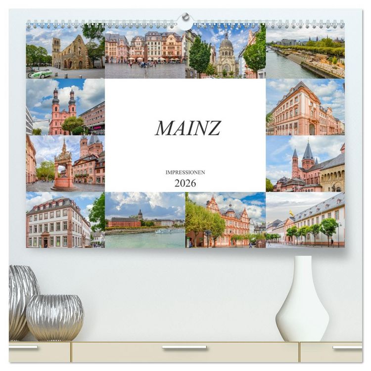Produktbild: Mainz Impressionen (hochwertiger Premium Wandkalender 2026 DIN A2 quer), Kunstdruck in Hochglanz