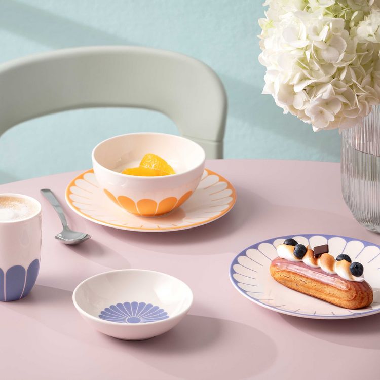 Produktbild: Villeroy & Boch Fleur Fr&uuml;hst&uuml;cks-/Dessertteller 4tlg.