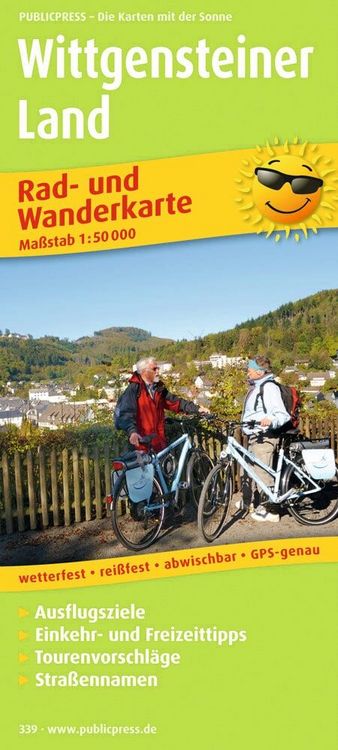 Produktbild: Publicpress Rad- und Wanderkarte Wittgensteiner Land 1:50.000