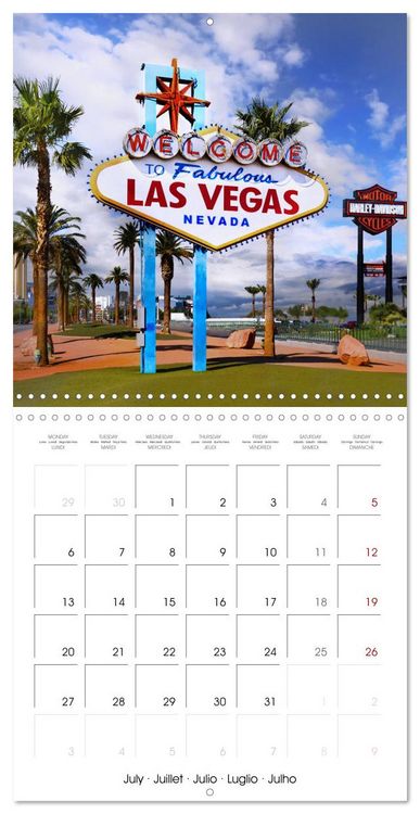 Produktbild: Las Vegas, Iconic City of Dreams (Wall Calendar 2026 12 &times; 12 Inch) CALVENDO 12 Month Wall Calendar