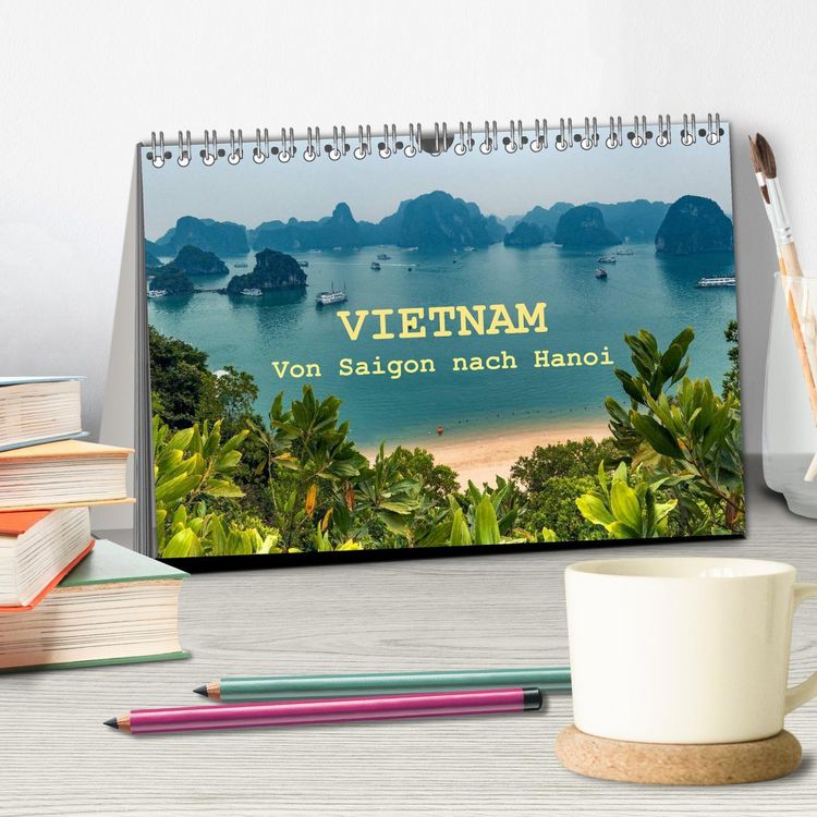 Produktbild: VIETNAM - Von Saigon nach Hanoi (Tischkalender 2026 DIN A5 quer), CALVENDO Monatskalender