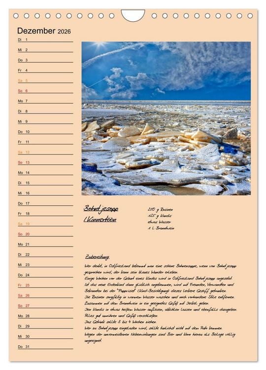 Produktbild: Ostfriesland - Appetit auf mehr (Wandkalender 2026 DIN A4 hoch), CALVENDO Monatskalender