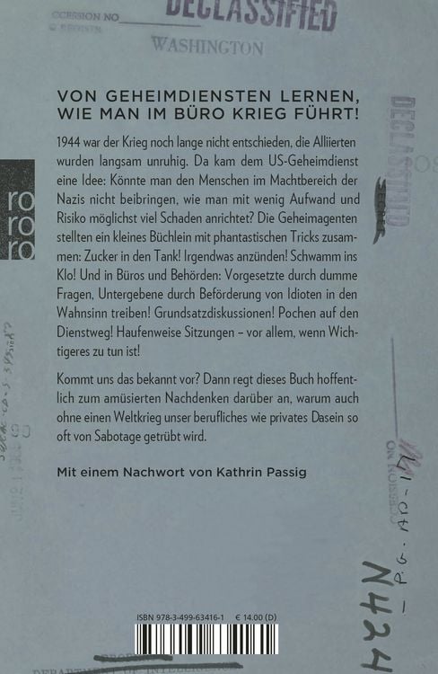 Das kleine Sabotage-Handbuch von 1944