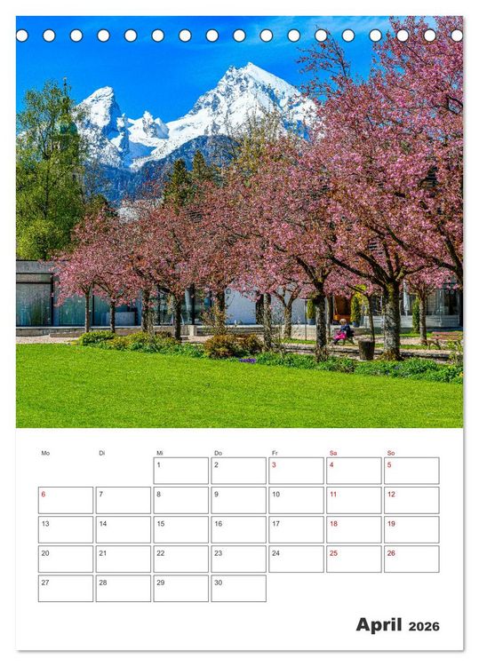 Produktbild: Vier Jahreszeiten im Berchtesgadener Land (Tischkalender 2026 DIN A5 hoch), CALVENDO Monatskalender