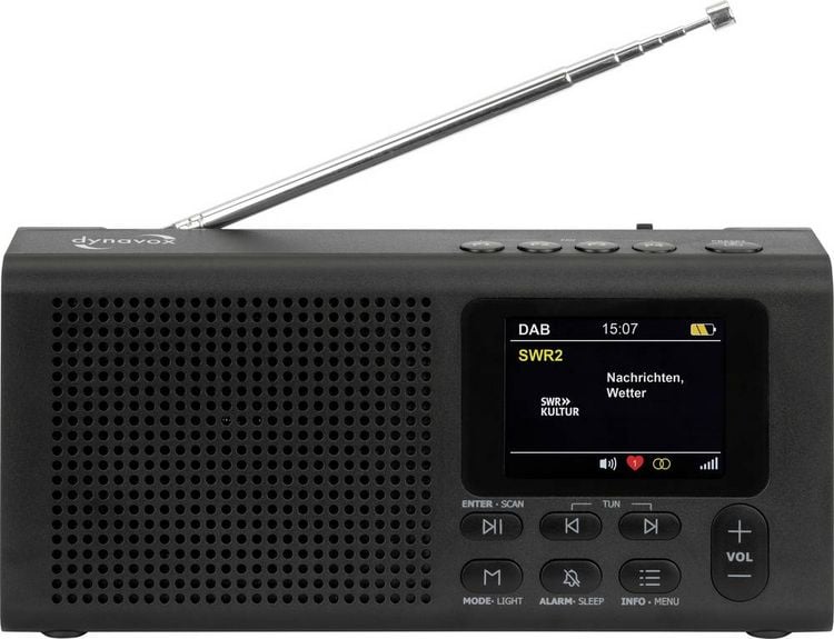 Produktbild: Dynavox DBT200 Taschenradio DAB+, FM Bluetooth&reg;, DAB+ Schwarz