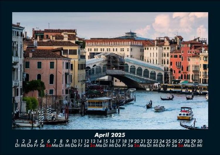 Produktbild: Venedig 2025 Fotokalender DIN A5
