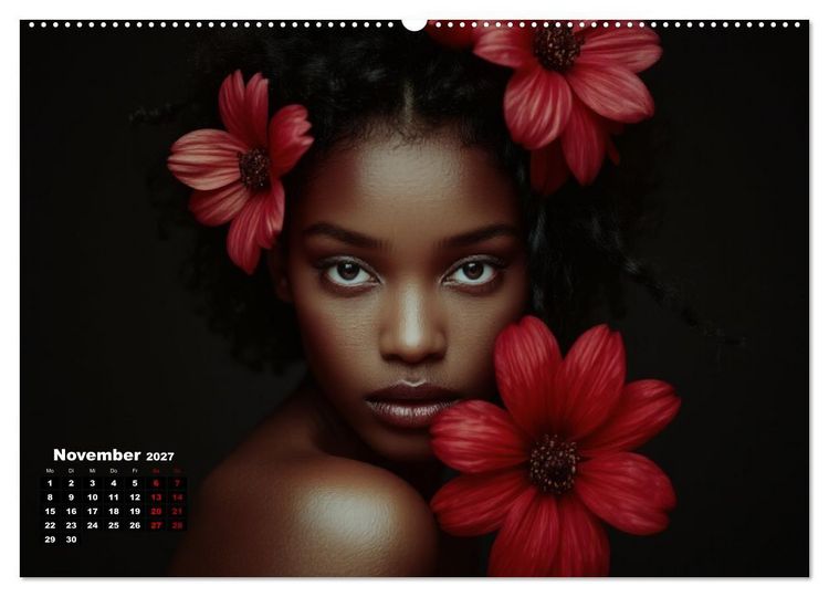 Produktbild: Florale Anmut (hochwertiger Premium Wandkalender 2027 DIN A2 quer), Kunstdruck in Hochglanz
