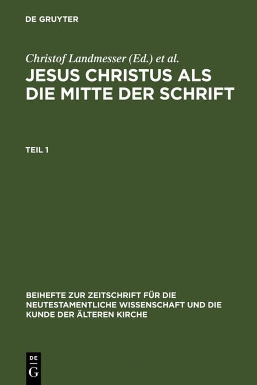 Bild vom Artikel Jesus Christus als die Mitte der Schrift vom Autor Christof Landmesser