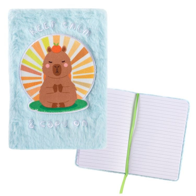 Produktbild: Idena Notizbuch Fluffy Capybara liniert, 64 Blatt 80g/m&sup2; 130x180mm