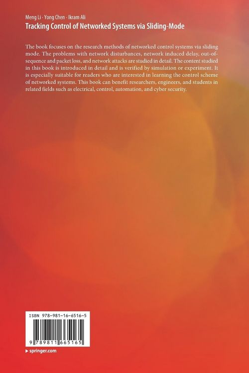 Produktbild: Tracking Control of Networked Systems via Sliding-Mode