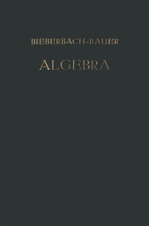 Produktbild: Vorlesungen &uuml;ber Algebra