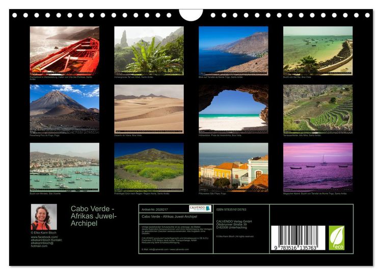 Produktbild: Cabo Verde - Afrikas Juwel-Archipel (Wandkalender 2026 DIN A4 quer), CALVENDO Monatskalender