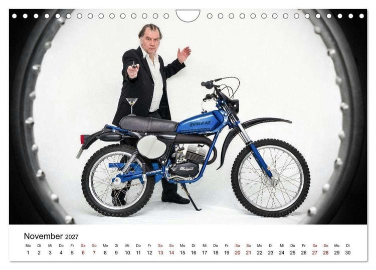 Produktbild: Echte M&auml;nner, coole Mopeds (Wandkalender 2027 DIN A4 quer), CALVENDO Monatskalender