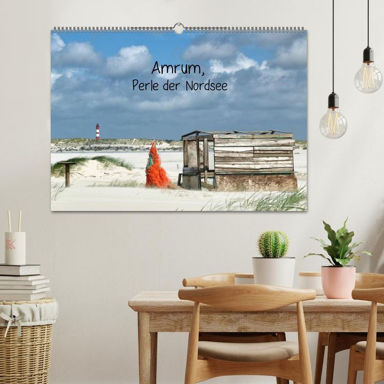 Produktbild: Amrum, Perle der Nordsee (Wandkalender 2026 DIN A2 quer), CALVENDO Monatskalender