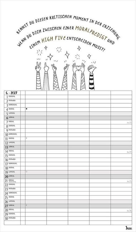 Produktbild: Visual Words Familienplaner 2027