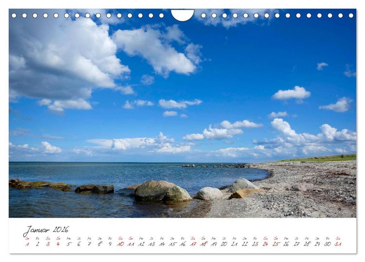 Produktbild: Maasholm - der Fischerort an Schlei und Ostsee (Wandkalender 2026 DIN A4 quer), CALVENDO Monatskalender