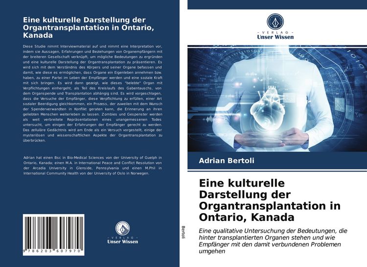 Produktbild: Eine kulturelle Darstellung der Organtransplantation in Ontario, Kanada