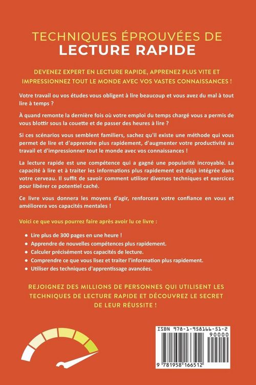 Produktbild: Techniques &eacute;prouv&eacute;es de lecture rapide