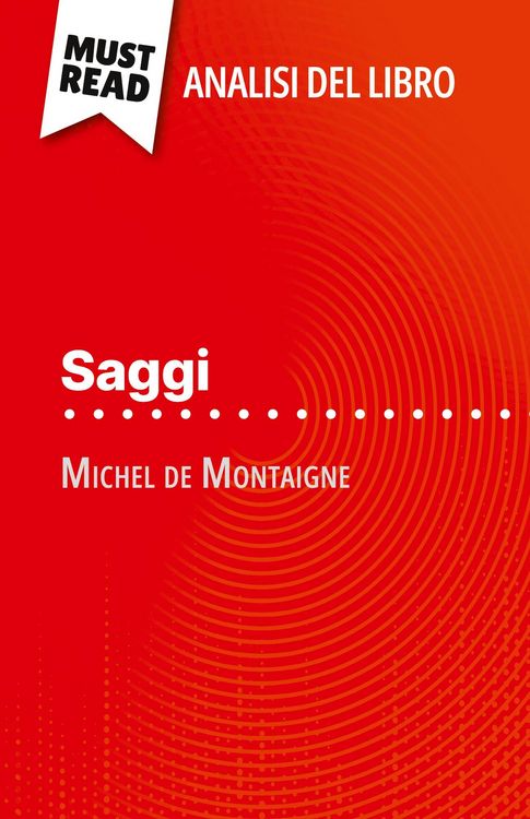 Produktbild: Saggi di Michel de Montaigne (Analisi del libro)