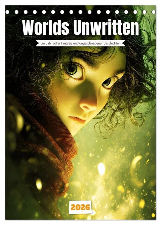 Produktbild: Worlds Unwritten (Tischkalender 2026 DIN A5 hoch), CALVENDO Monatskalender