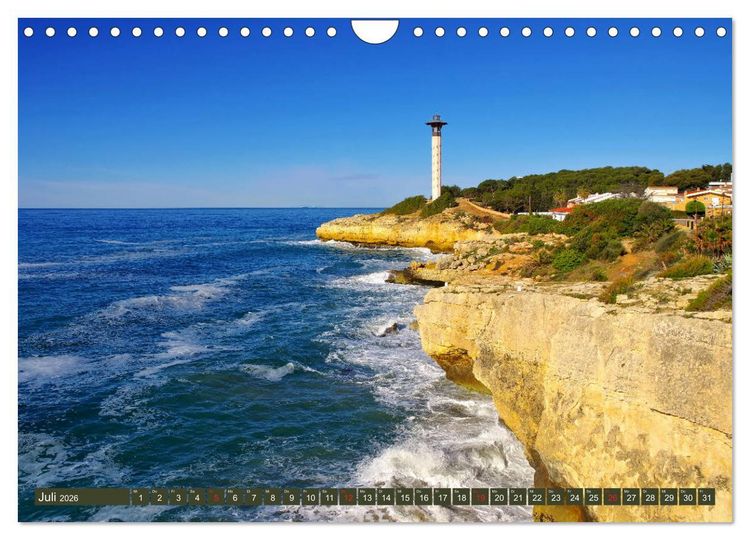 Produktbild: Costa de Ponent - Unterwegs zwischen Barcelona und Tarragona (Wandkalender 2026 DIN A4 quer), CALVENDO Monatskalender