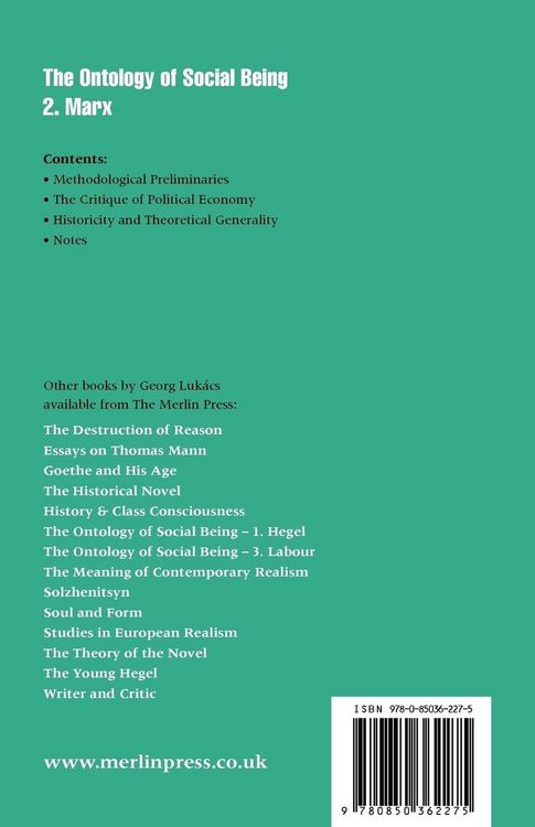 Produktbild: Ontology of Social Being, Volume 2 Marx