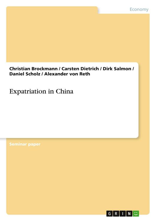 Produktbild: Expatriation in China