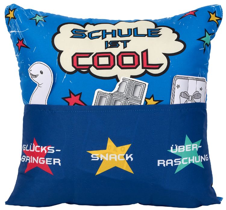 Produktbild: Sofahelden Kissen Schulanfang Jungs - Schule ist cool