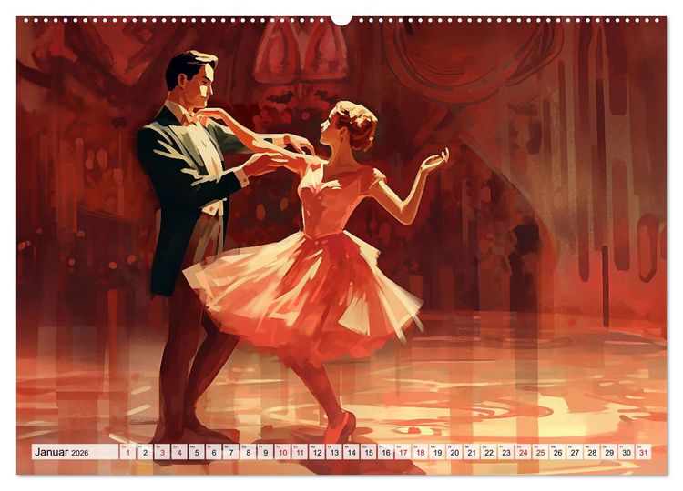 Produktbild: Tanz Leidenschaft in Bewegung (Wandkalender 2026 DIN A2 quer), CALVENDO Monatskalender