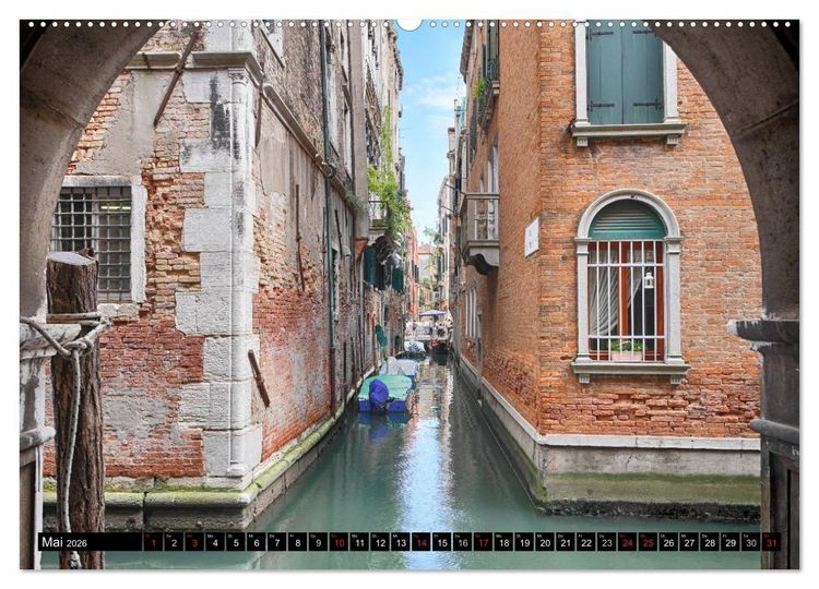 Produktbild: Venedig - Der andere Blick (hochwertiger Premium Wandkalender 2026 DIN A2 quer), Kunstdruck in Hochglanz