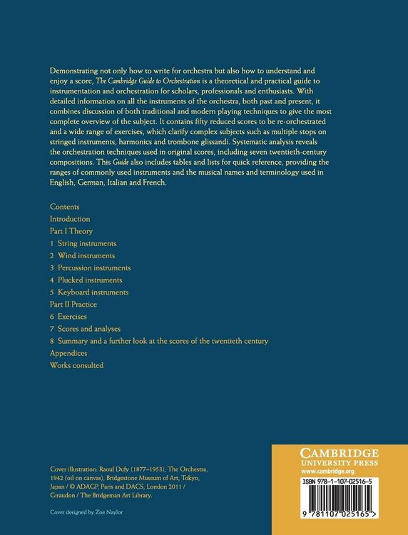 Produktbild: The Cambridge Guide to Orchestration
