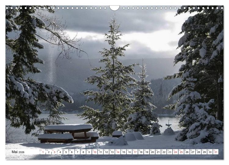Produktbild: Winterm&auml;rchen Landschaften im Schnee (Wandkalender 2026 DIN A3 quer), CALVENDO Monatskalender