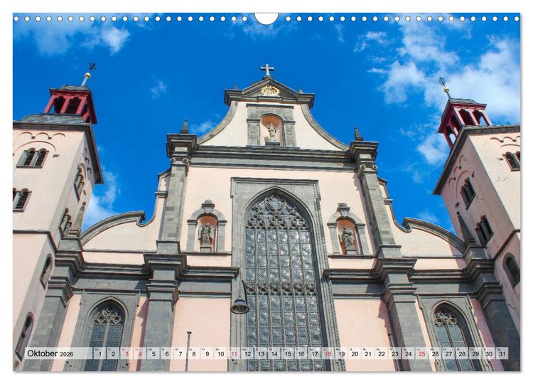 Produktbild: Kirchen in K&ouml;ln - Heilige St&auml;tten und imposante Bauten (Wandkalender 2026 DIN A3 quer), CALVENDO Monatskalender
