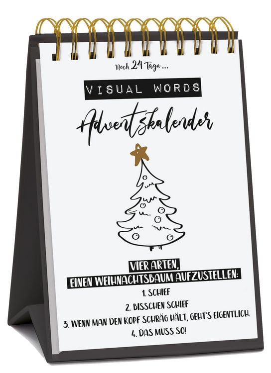 Produktbild: Tisch-Adventskalender &raquo;Visual Words&laquo;