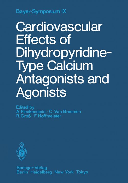 Produktbild: Cardiovascular Effects of Dihydropyridine-Type Calcium Antagonists and Agonists
