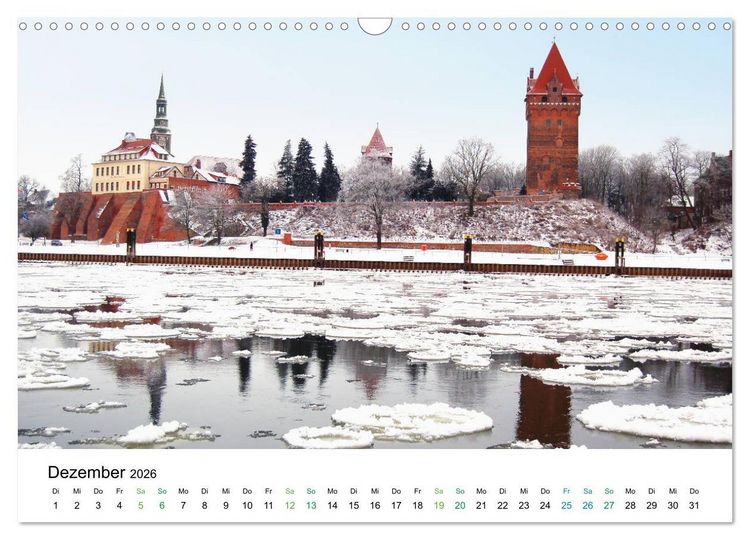 Produktbild: Entlang der sch&ouml;nen Elbe - Jerichow, Tangerm&uuml;nde und Havelberg (Wandkalender 2026 DIN A3 quer), CALVENDO Monatskalender