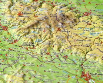Produktbild: Reliefpostkarte Harz