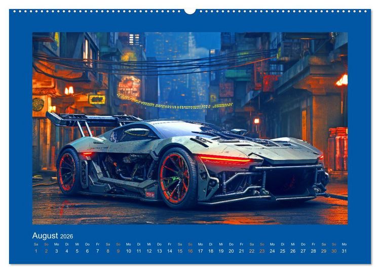 Produktbild: Zukunftsvisionen auf R&auml;dern - Dystopische Fahrzeuge (hochwertiger Premium Wandkalender 2026 DIN A2 quer), Kunstdruck in Hochglanz