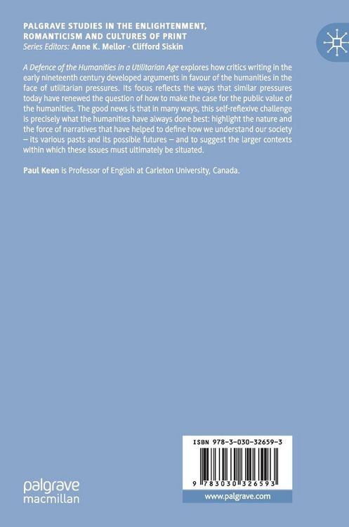 Produktbild: A Defence of the Humanities in a Utilitarian Age