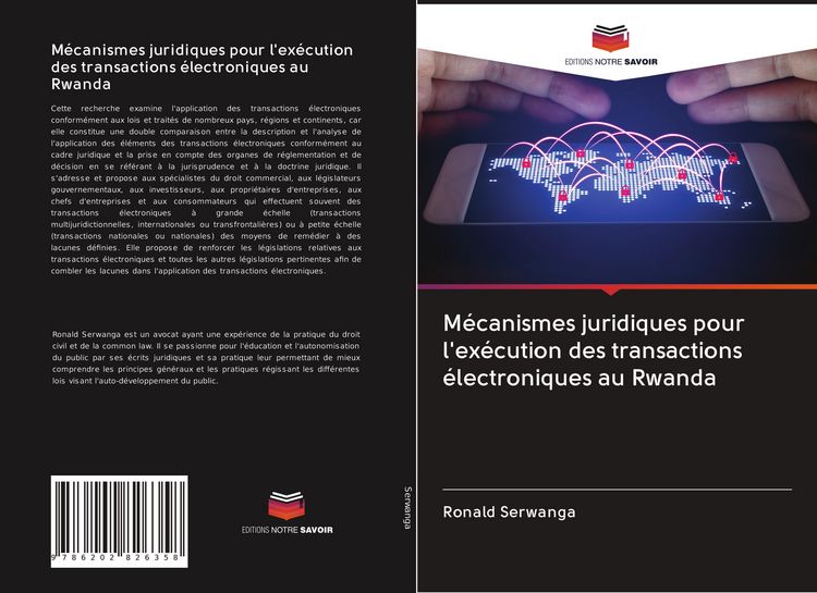 Produktbild: M&eacute;canismes juridiques pour l'ex&eacute;cution des transactions &eacute;lectroniques au Rwanda