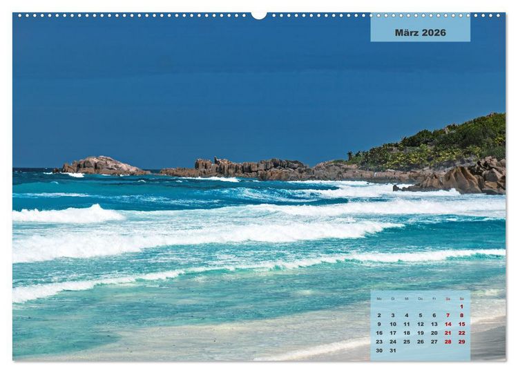 Produktbild: Ein Paradies aus Sand und Meer (Wandkalender 2026 DIN A2 quer), CALVENDO Monatskalender