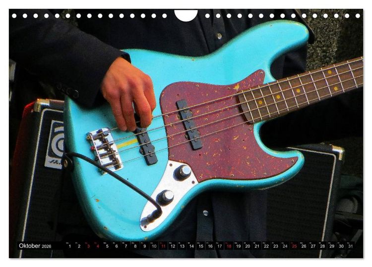 Produktbild: JAZZGITARREN in Szene gesetzt (Wandkalender 2026 DIN A4 quer), CALVENDO Monatskalender