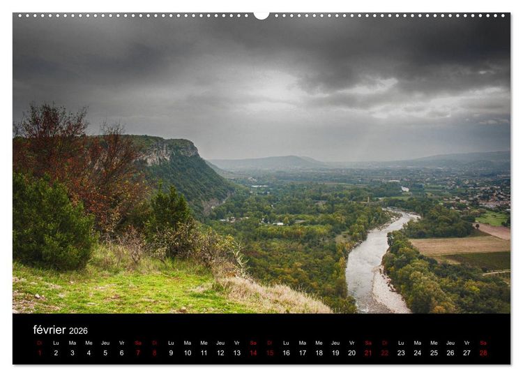 Produktbild: Horizons ard&eacute;chois (Calendrier mural 2026 DIN A2 vertical) calendrier de bureau