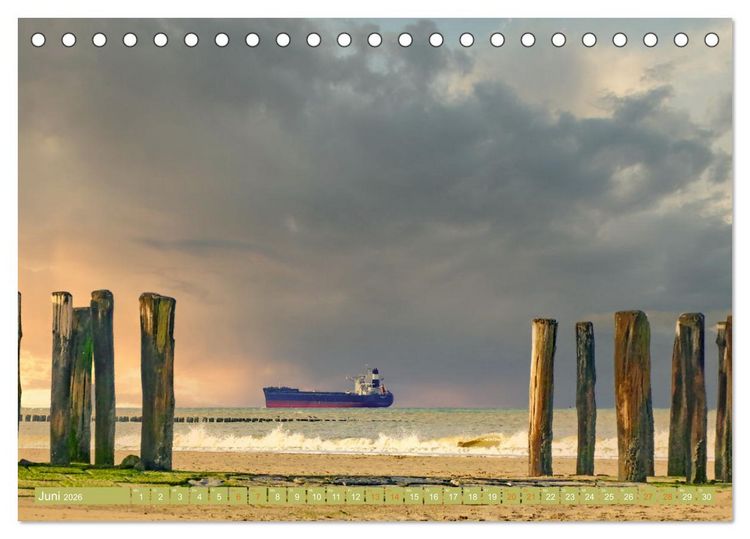 Produktbild: Zeeland - Urlaubstr&auml;ume zwischen Breskens und Domburg (Tischkalender 2026 DIN A5 quer), CALVENDO Monatskalender