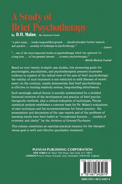 Produktbild: A Study of Brief Psychotherapy