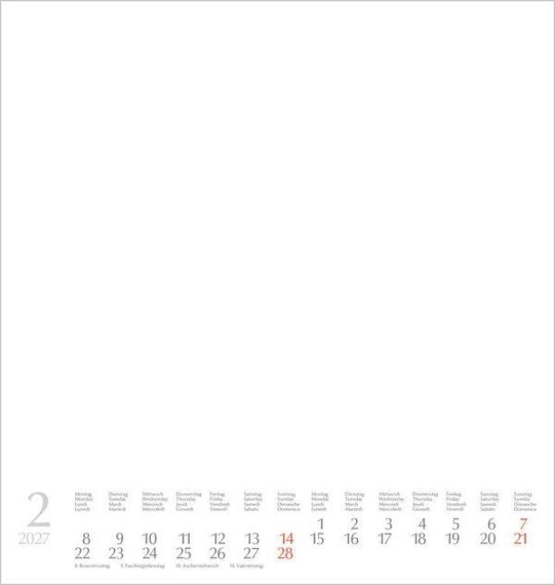 Produktbild: Foto-Malen-Basteln Bastelkalender wei&szlig; gro&szlig; 2027