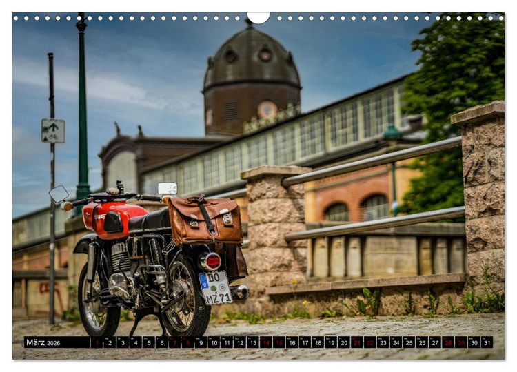 Produktbild: Meine MZ ES 250/2 unterwegs in Chemnitz (Wandkalender 2026 DIN A3 quer), CALVENDO Monatskalender