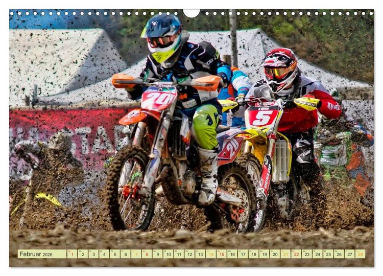 Produktbild: Motocross - so cool (Wandkalender 2026 DIN A3 quer), CALVENDO Monatskalender
