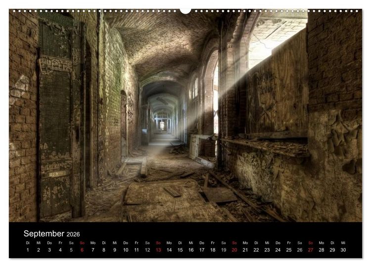 Produktbild: Lost Places - Verlassene Orte (Wandkalender 2026 DIN A2 quer), CALVENDO Monatskalender