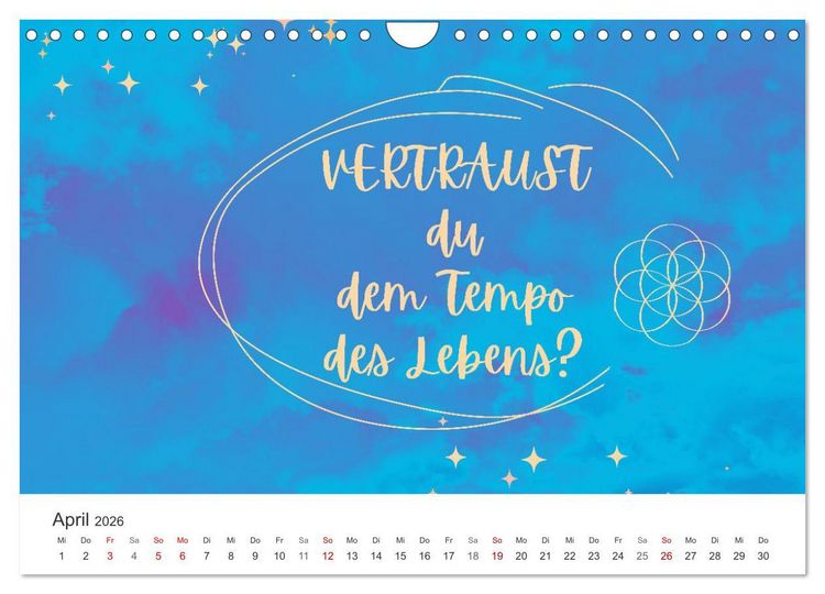 Produktbild: Lass Freude dein Kompass sein (Wandkalender 2026 DIN A4 quer), CALVENDO Monatskalender